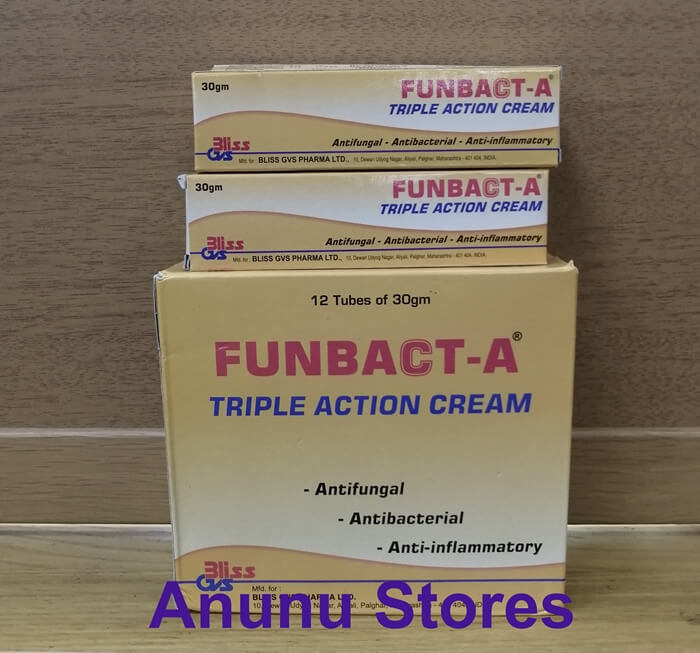 Funbact A Triple Action Cream  - 30g